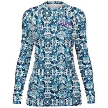 Chokefish™ Long Sleeve Rashguard Sun&Saltwater Woman's Shirt-003